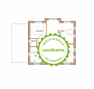 Grundriss Obergeschoss - Massivhaus Zweifamilienhaus Bergisch Gladbach - massive Zweifamilienhuser zum Festpreis