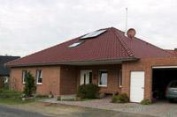 Bungalow Bochum, Massivhaus in NRW, Pelletheizung, Solaranlage, Freisitz, Eingang berdacht