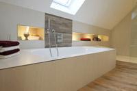 Bad, Badezimmer, Badezimmer Gestaltung, Designbad im Neubau Massivhaus - zwo ARCHITEKTEN