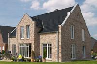 Haustyp Dinslaken - Massivhaus im englischen Stil, 4 Giebel Haus, Klinkerornamente, Verzierungen im Mauerwerk