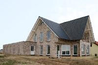 Haustyp Dorsten - 4-Giebel-Haus, Massivhaus Landhaus Villa, 4-Giebel-Haus, Rundbogen-Haustr, Garagen-Anlage, Balkon, Loggia, Dachterrasse