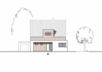 Massivhaus Einfamilienhaus Bergkamen Kamen - Ansicht - Fertighaus, Architektenhaus bauen zum Festpreis