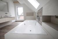 Massivhaus Einfamilienhaus Bergkamen Kamen - Badezimmer - Fertighaus, Architektenhaus bauen zum Festpreis