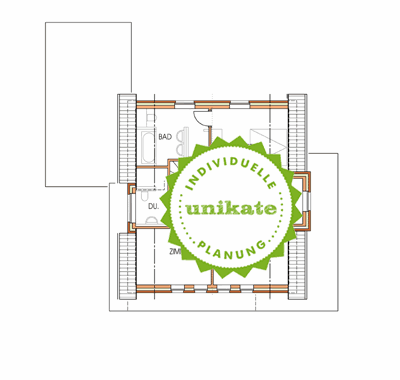 Massivhaus Einfamilienhaus Bochum Essen - Dachgeschoss - Fertighaus, Architektenhaus bauen zum Festpreis