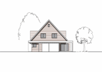 Massivhaus Einfamilienhaus Duisburg - Ansicht - Fertighaus, Architektenhaus bauen zum Festpreis