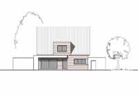 Massivhaus Einfamilienhaus Duisburg - Ansicht - Fertighaus, Architektenhaus bauen zum Festpreis