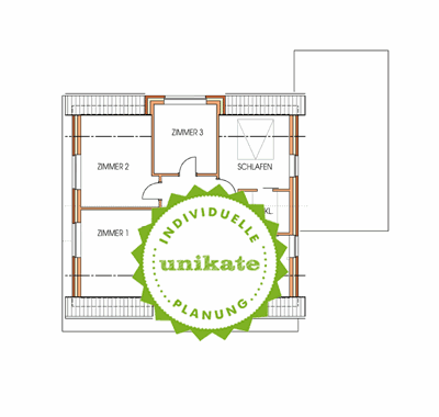 Massivhaus Einfamilienhaus "Erkelenz Grevenbroich" - Dachgeschoss - Fertighaus, Architektenhaus bauen zum Festpreis