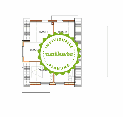 Massivhaus Einfamilienhaus Hagen - Dachgeschoss - Fertighaus, Architektenhaus bauen zum Festpreis