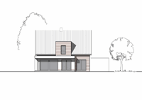 Massivhaus Einfamilienhaus "Kleve Wesel" - Ansicht - Fertighaus, Architektenhaus bauen zum Festpreis