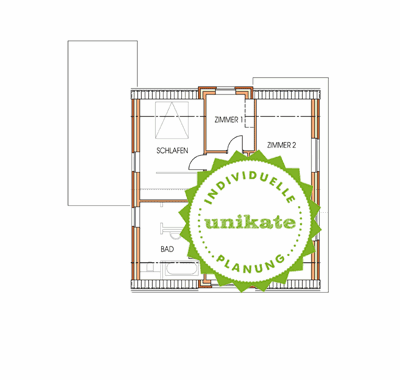 Massivhaus Einfamilienhaus "Kln Bonn" - Dachgeschoss - Fertighaus, Architektenhaus bauen zum Festpreis