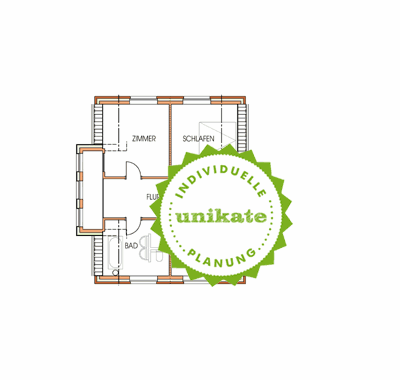 Massivhaus Einfamilienhaus "Rhein Ruhr" - Dachgeschoss - Fertighaus, Architektenhaus bauen zum Festpreis