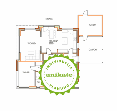 Massivhaus Einfamilienhaus Voerde Dinslaken - Erdgeschoss - Fertighaus, Architektenhaus bauen zum Festpreis