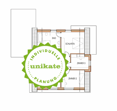 Massivhaus Einfamilienhaus Waltrop - Dachgeschoss - Fertighaus, Architektenhaus bauen zum Festpreis