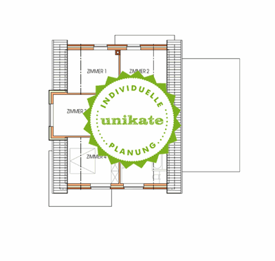 Massivhaus Einfamilienhaus "Wuppertal Hagen" - Dachgeschoss - Fertighaus, Architektenhaus bauen zum Festpreis