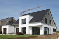 Modernes Haus mit Satteldach, Typ Herten, massiv, Klinker-Putz-Fassade