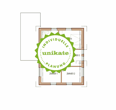 Massivhaus Stadtvilla Essen - Obergeschoss - Stadthaus mit 2 Vollgeschossen zum Festpreis