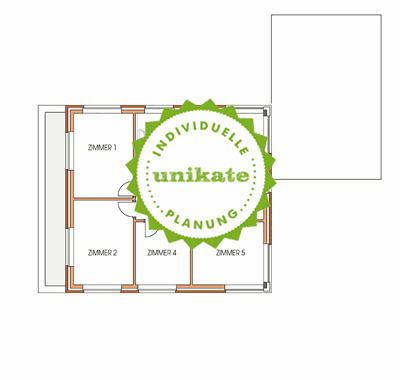 Massivhaus Stadtvilla Bergkamen - Obergeschoss - Stadthaus mit 2 Vollgeschossen zum Festpreis