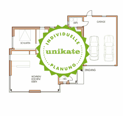 Massivhaus Stadtvilla Bochum - Erdgeschoss - Stadthaus mit 2 Vollgeschossen zum Festpreis