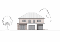 Massivhaus Stadtvilla Bottrop - Ansicht - Stadthaus mit 2 Vollgeschossen zum Festpreis