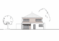 Massivhaus Stadtvilla Duisburg - Ansicht - Stadthaus mit 2 Vollgeschossen zum Festpreis