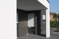 Massivhaus Stadtvilla Duisburg - Terrassenberdachung - Stadthaus mit 2 Vollgeschossen zum Festpreis