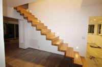 Massivhaus Stadtvilla Duisburg - Faltwerktreppe / geradlufige Treppe - Stadthaus mit 2 Vollgeschossen zum Festpreis