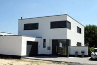 Massivhaus Stadtvilla Gelsenkirchen - Bauhaus-Stil - Stadthaus mit 2 Vollgeschossen zum Festpreis