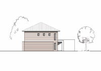 Massivhaus Stadtvilla Herne - Ansicht - Stadthaus mit 2 Vollgeschossen zum Festpreis