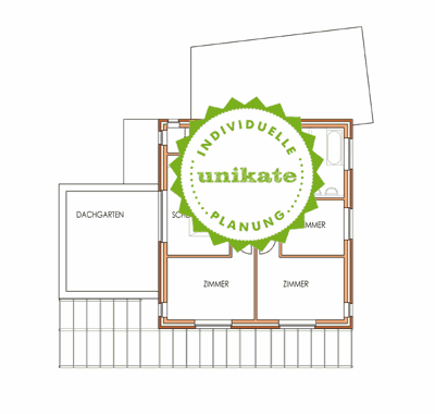 Massivhaus Stadtvilla Herne - Obergeschoss - Stadthaus mit 2 Vollgeschossen zum Festpreis