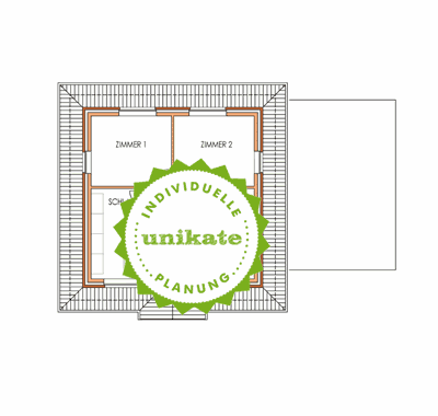 Massivhaus Stadtvilla Holzwickede - Obergeschoss - Stadthaus mit 2 Vollgeschossen zum Festpreis