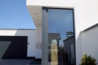 Massivhaus Stadtvilla "Kln Bonn" - Eingangsbereich - Bauhaus-Stil - Stadthaus mit 2 Vollgeschossen zum Festpreis