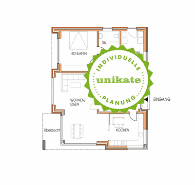 Massivhaus Stadtvilla "Rhein Ruhr" - Erdgeschoss - Stadthaus mit 2 Vollgeschossen zum Festpreis