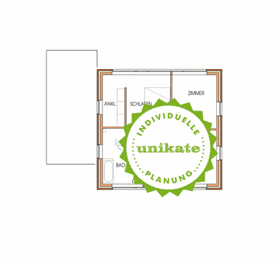 Massivhaus Stadtvilla Ruhrgebiet NRW - Obergeschoss - Stadthaus mit 2 Vollgeschossen zum Festpreis