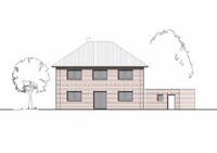 Massivhaus Stadtvilla Unna - Ansicht - Stadthaus mit 2 Vollgeschossen zum Festpreis