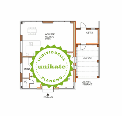 Massivhaus Stadtvilla Mlheim an der Ruhr - Erdgeschoss - Stadthaus mit 2 Vollgeschossen zum Festpreis