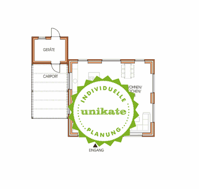 Massivhaus Stadtvilla Schwerte - Ergeschoss - Stadthaus mit 2 Vollgeschossen zum Festpreis